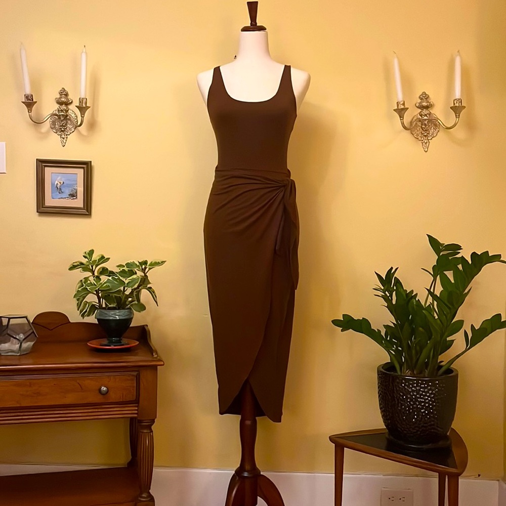Reformation Kaila dress brown size Small